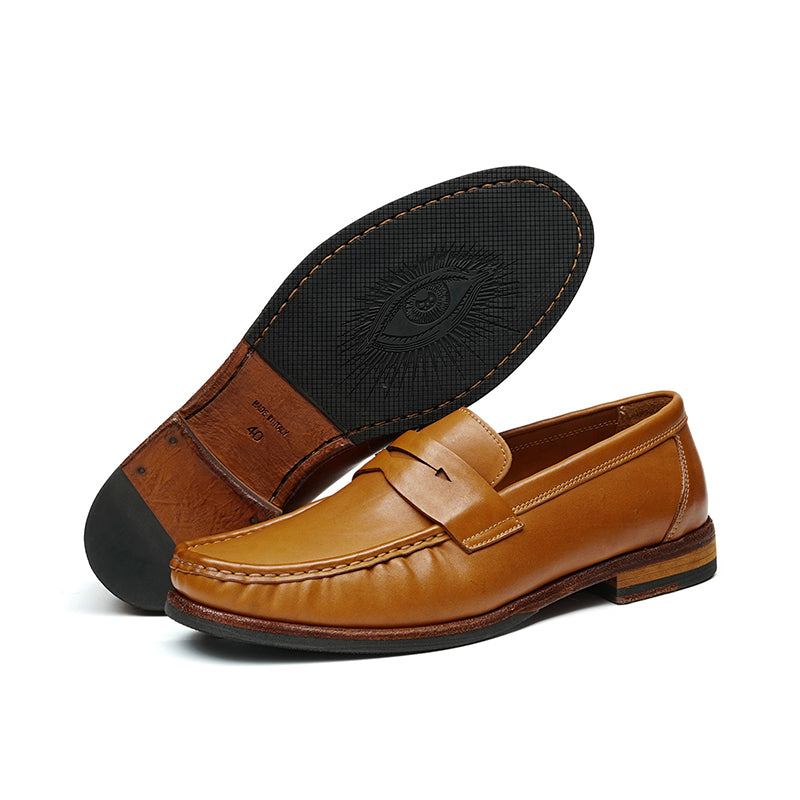 Timeless Loafers: Goodyear Welt Craft & Staged Strap Sophistication