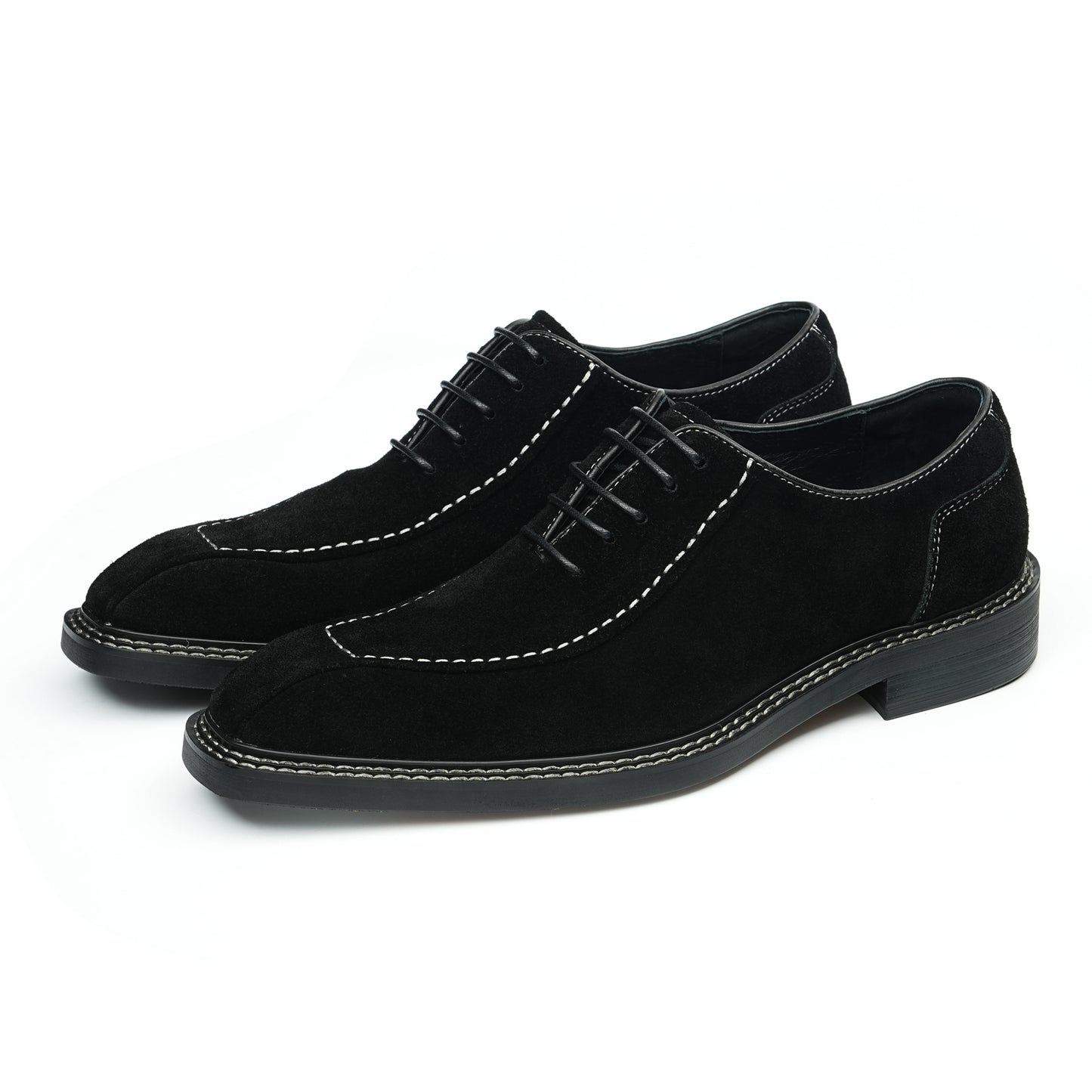 Men's Suede Oxford Shoes: Breathable Comfort & Refined Stitching Detailing