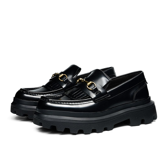 Men's Horsebit Loafers: Platform Sole & Timeless Hardware Detailing