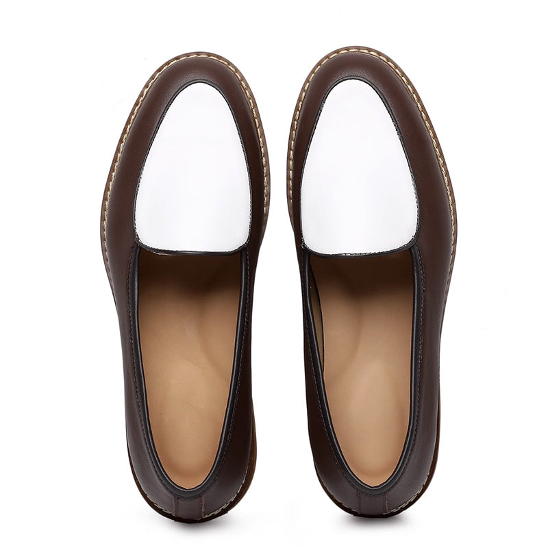 Men's Slip-On Loafers: Artisan Stitching & Layered Sole Architecture