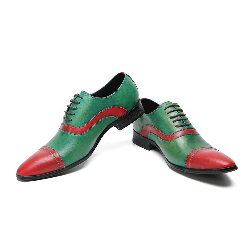 Men’s Two-Tone Leather Oxford Shoes