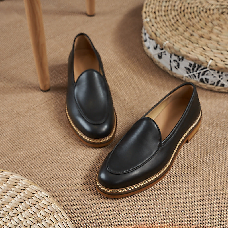 Men's Slip-On Loafers: Artisan Stitching & Layered Sole Architecture