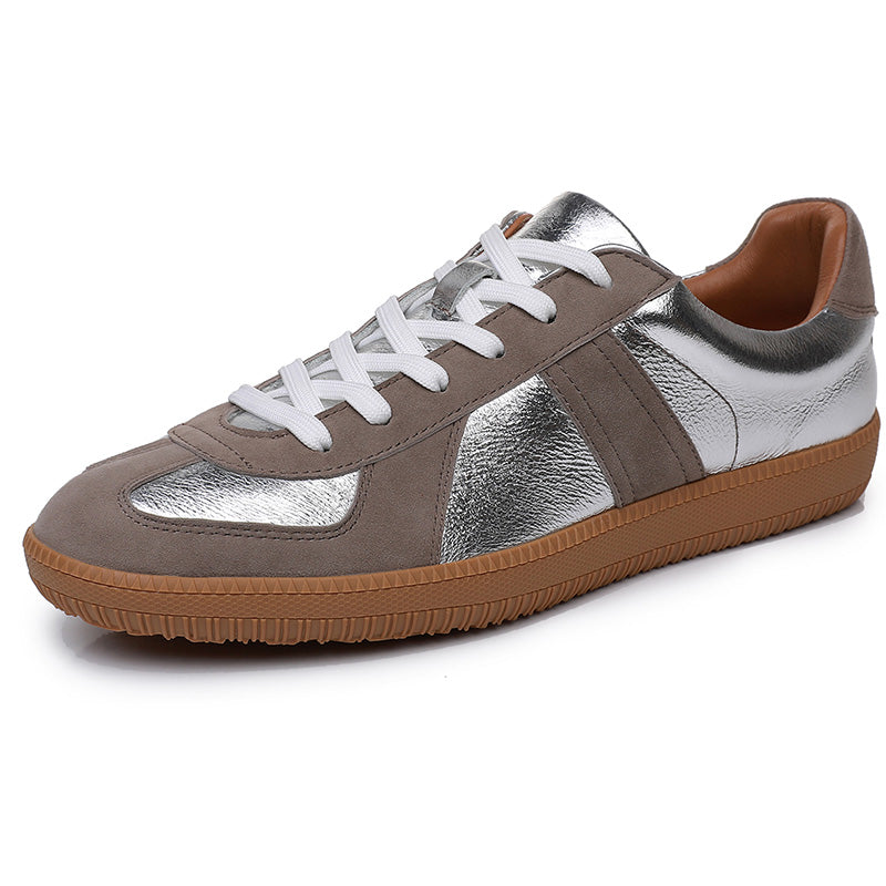Men's Training Sneakers: Contrasting Tactile Textures & Supple Inner Comfort