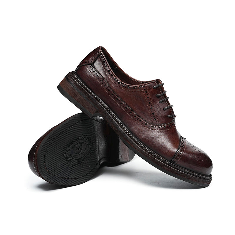 Men's Oxford Brogues - Rare Horween Leather & Goodyear Welt Craftsmanship