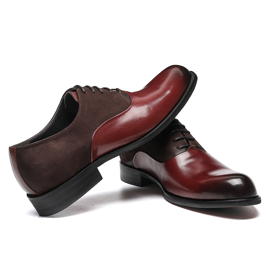 Men's Contrast Sharp Toe Oxford Dress Shoes