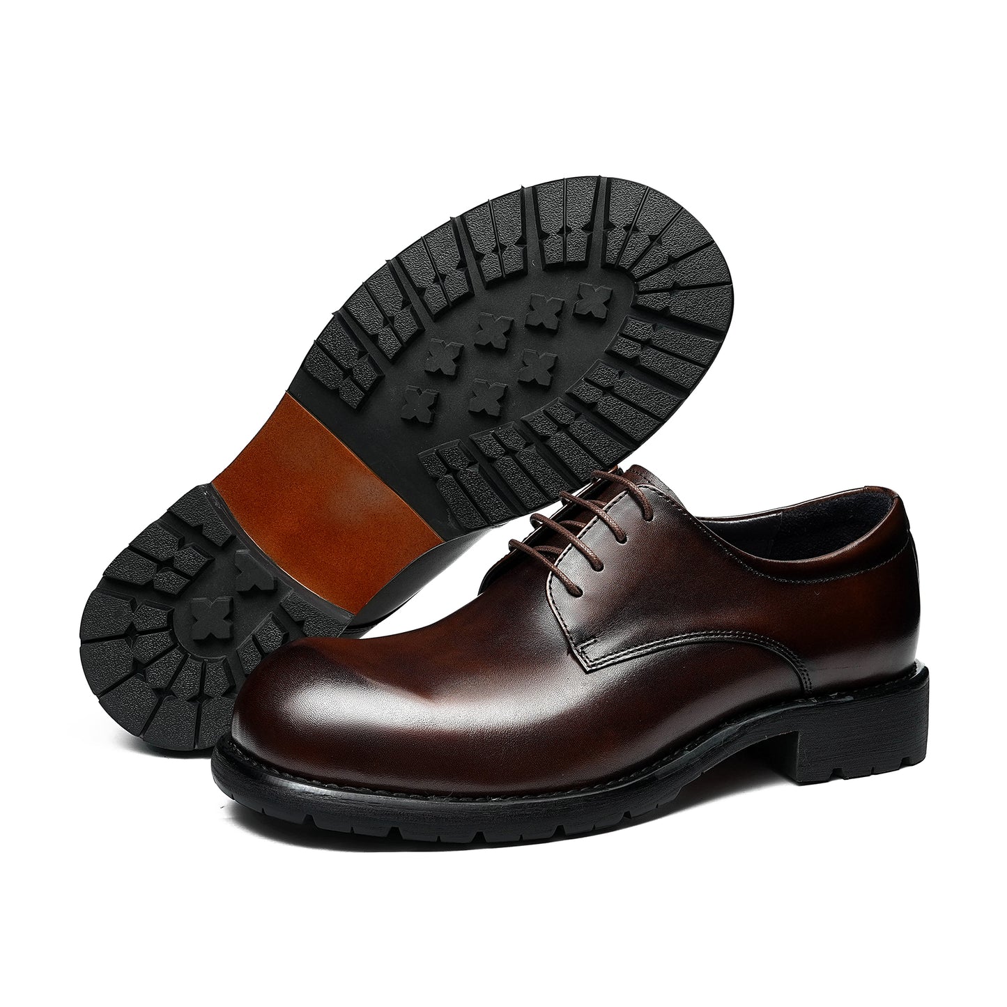 Men's Contemporary Derby: Upturned Toe & Refined Silhouette