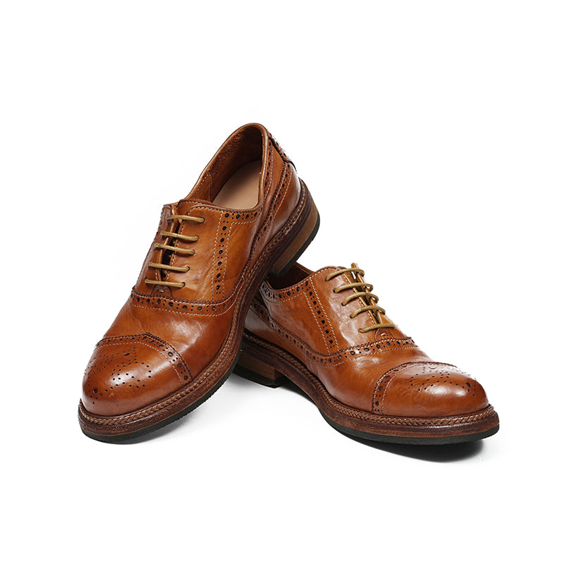 Men's Oxford Brogues - Rare Horween Leather & Goodyear Welt Craftsmanship