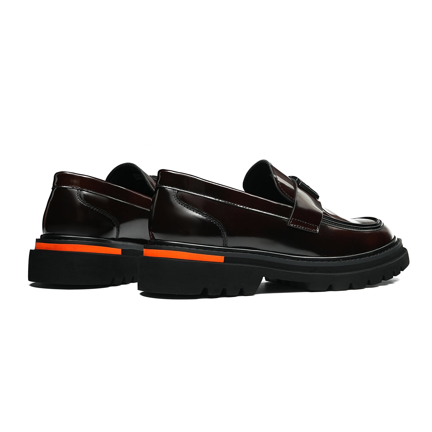 Men's Burnished Loafers: Signature Hardware & Supple Inner Contours