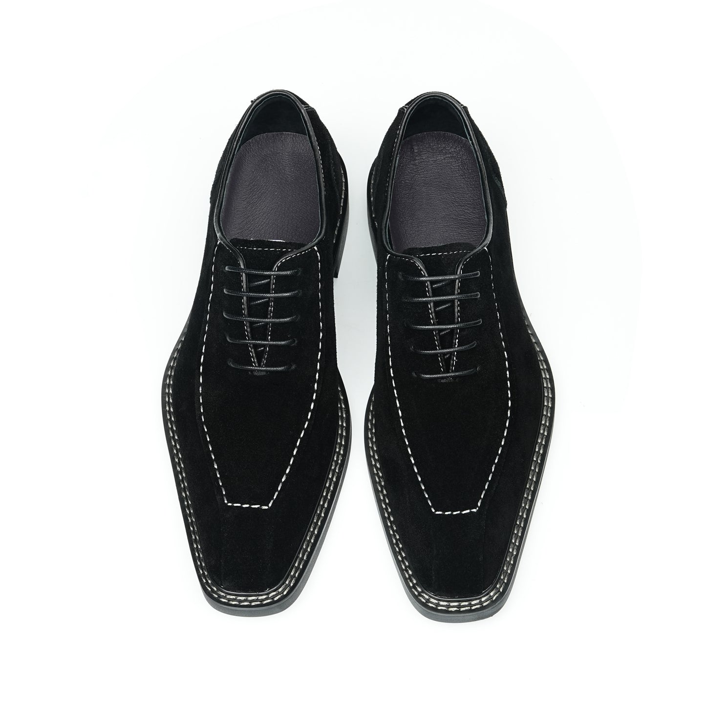 Men's Suede Oxford Shoes: Breathable Comfort & Refined Stitching Detailing