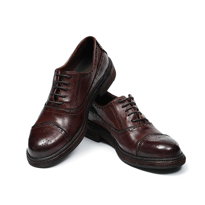 Men's Oxford Brogues - Rare Horween Leather & Goodyear Welt Craftsmanship