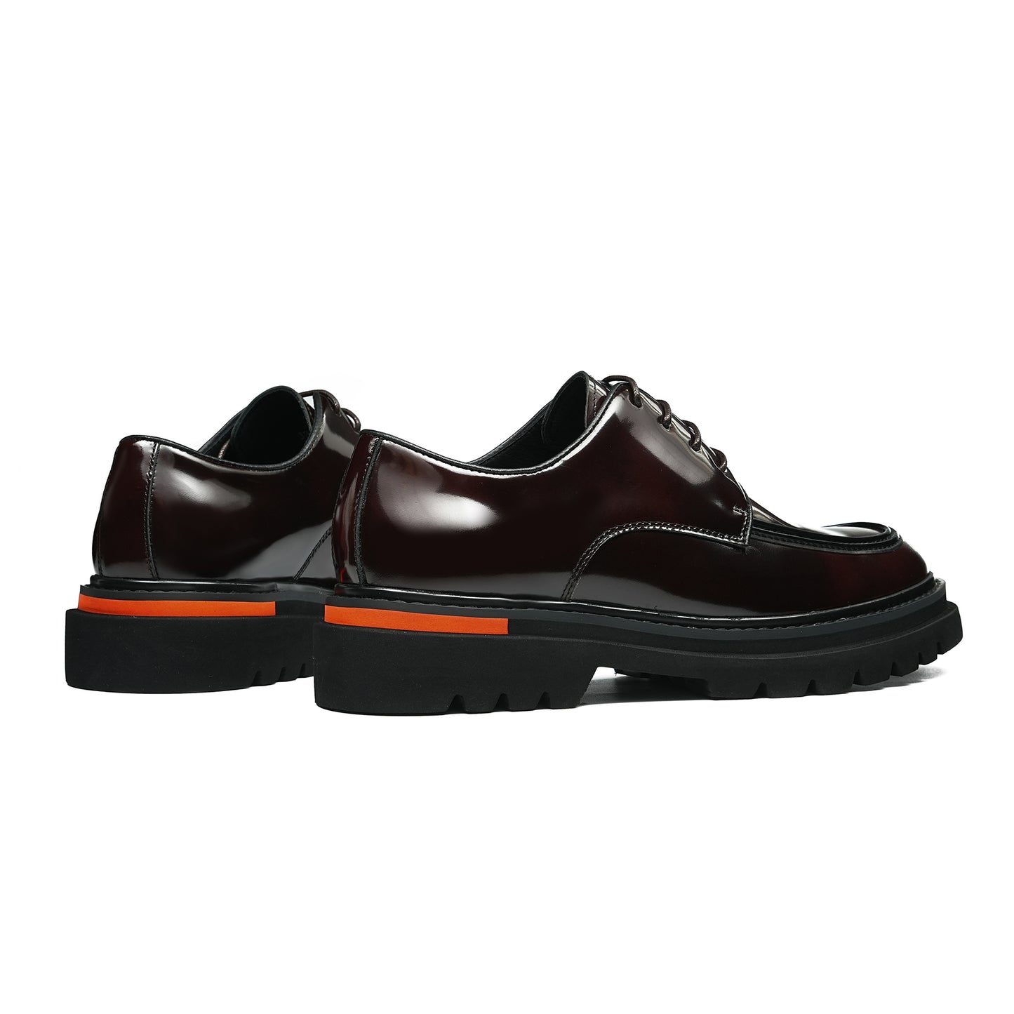 Men's Classical Derby Shoes: Luminous Grain & Supple Contour Comfort