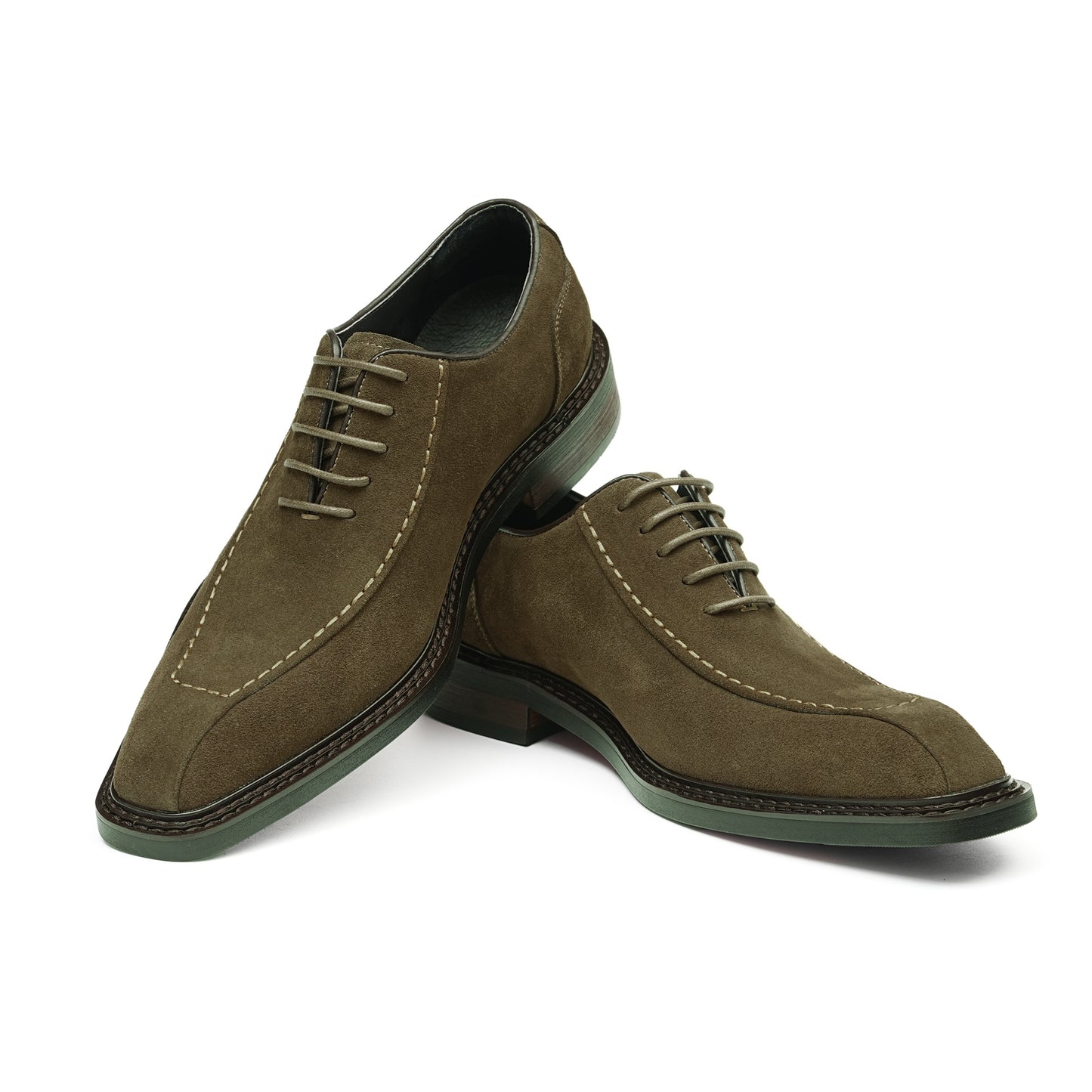 Men's Suede Oxford Shoes: Breathable Comfort & Refined Stitching Detailing