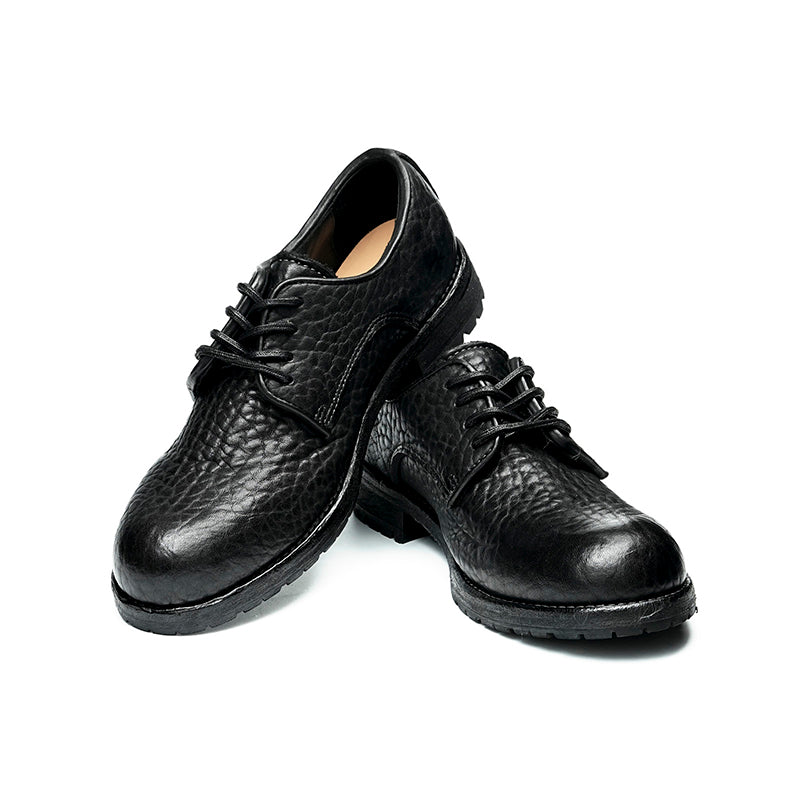 Derby Shoes Excellence: Goodyear Welted Craft & Dense-Grain Leather Patina