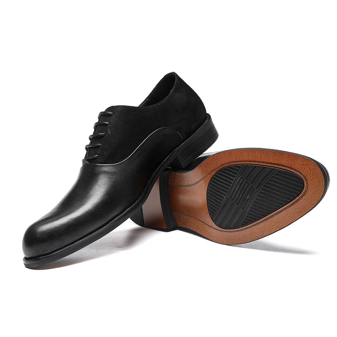 Men's Contrast Sharp Toe Oxford Dress Shoes