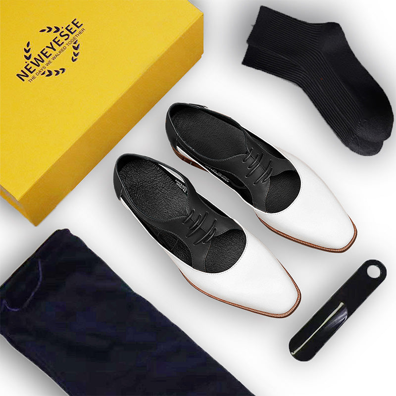 Men's Oxford Dress Shoes - Perforated Breathability & Timeless Polish