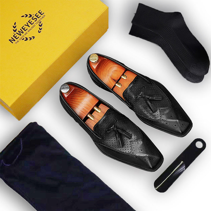 Men's Breathable Tassel Loafers - Effortless Airflow & Timeless Elegance