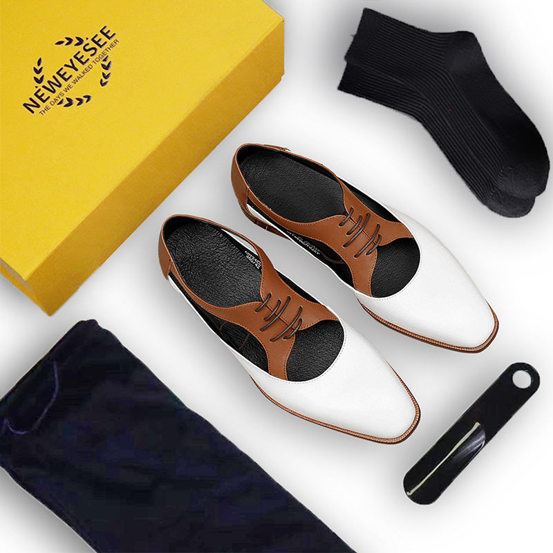 Men's Oxford Dress Shoes - Perforated Breathability & Timeless Polish