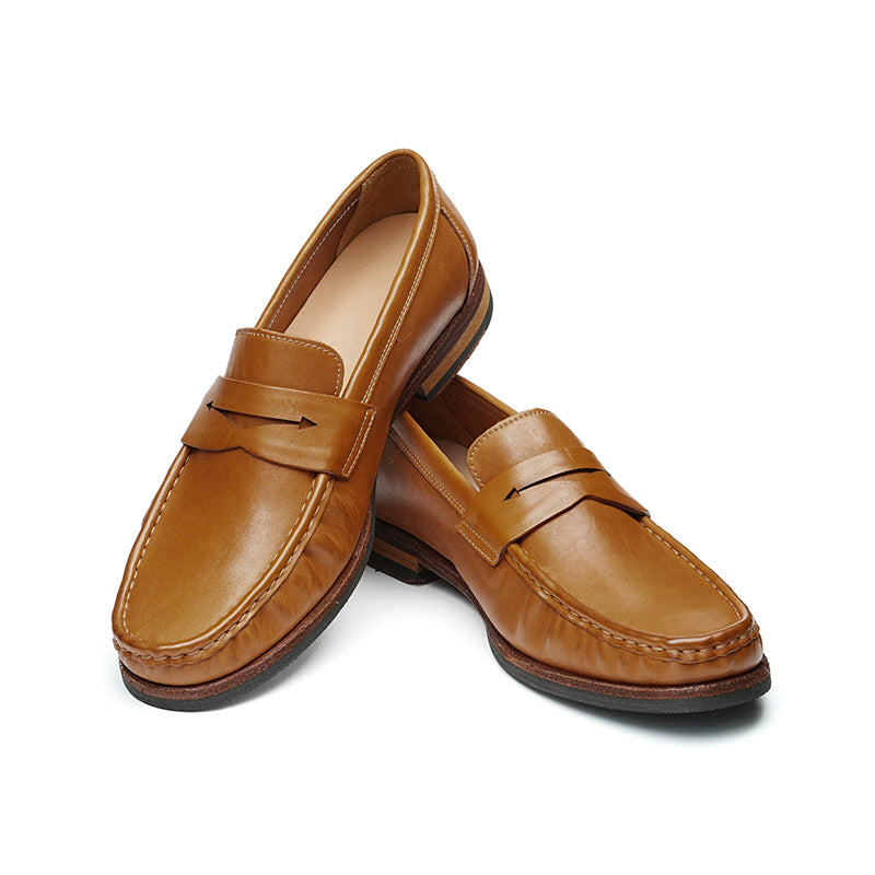 Timeless Loafers: Goodyear Welt Craft & Staged Strap Sophistication