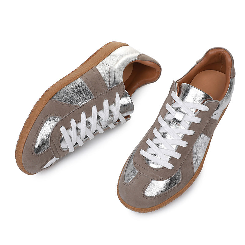 Men's Training Sneakers: Contrasting Tactile Textures & Supple Inner Comfort