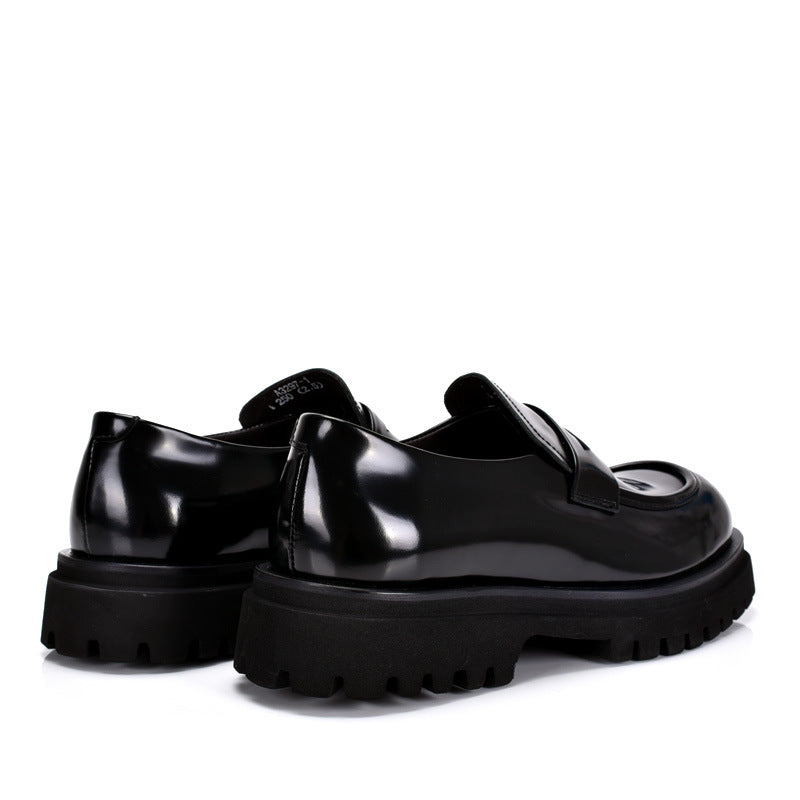 Men’s Loafers with Patent Leather Chunky Sleek & Stylish Thick Sole