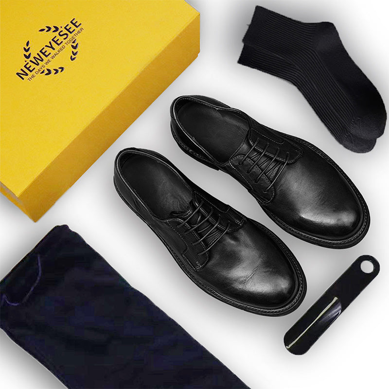 Men's Classic Derby Shoes - Goodyear Welted Craftsmanship & Timeless Durability