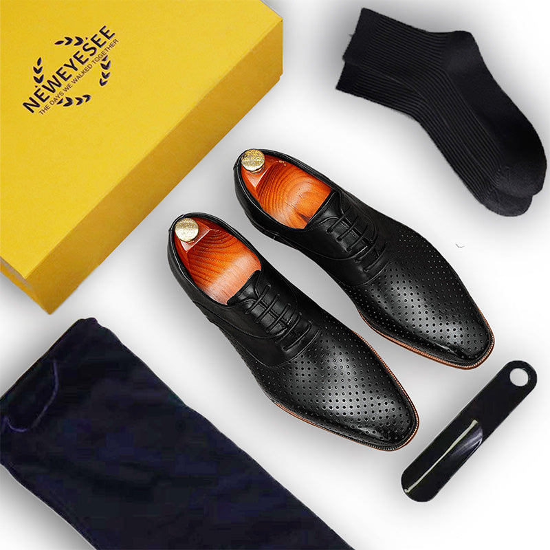 Men's Oxford Dress Shoes - Breathable Design & Lightweight Comfort
