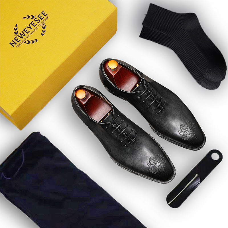 Men's Oxford Shoes - Artisan Toe Embroidery