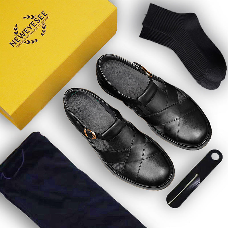 Men’s Leather Fisherman Dress Sandals