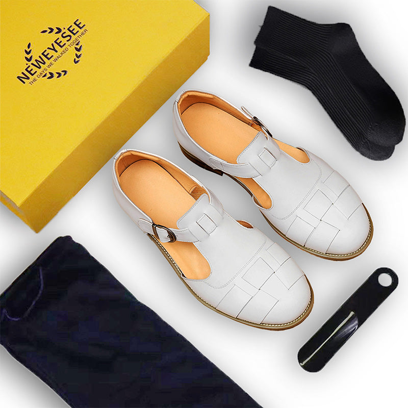 Classic Woven Leather Men's Sandal