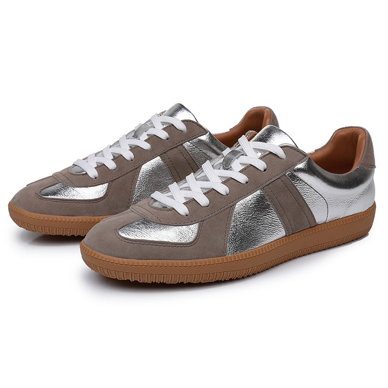 Men's Training Sneakers: Contrasting Tactile Textures & Supple Inner Comfort