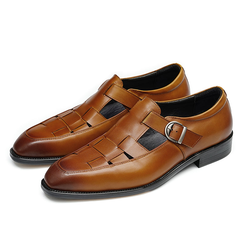 Men's Sandal Classic Woven Leather Brown / US 6 / UK 5 / EU 39 Men's Sandal Classic Woven Leather Brown / US 6 / UK 5 / EU 39
