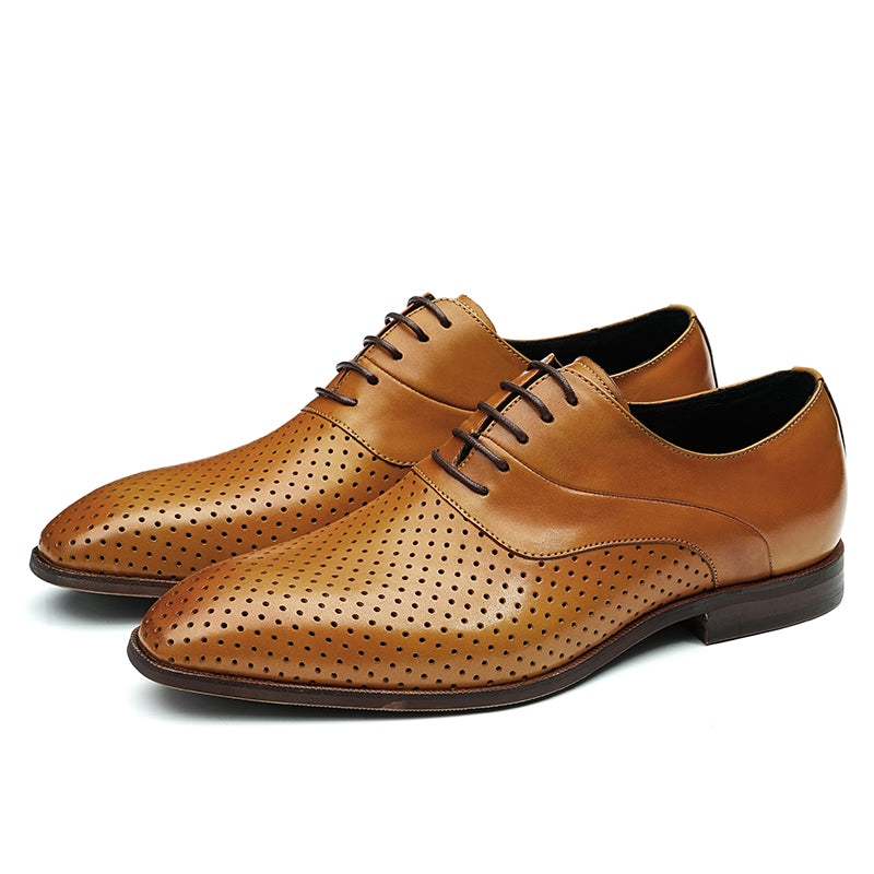 Men's Oxford Dress Shoes - Breathable Design & Lightweight Comfort