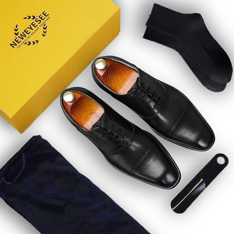 Men's Cap-Toe Oxford Dress Shoes