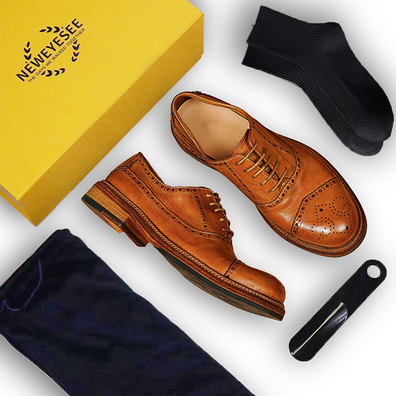 Men's Oxford Brogues - Rare Horween Leather & Goodyear Welt Craftsmanship