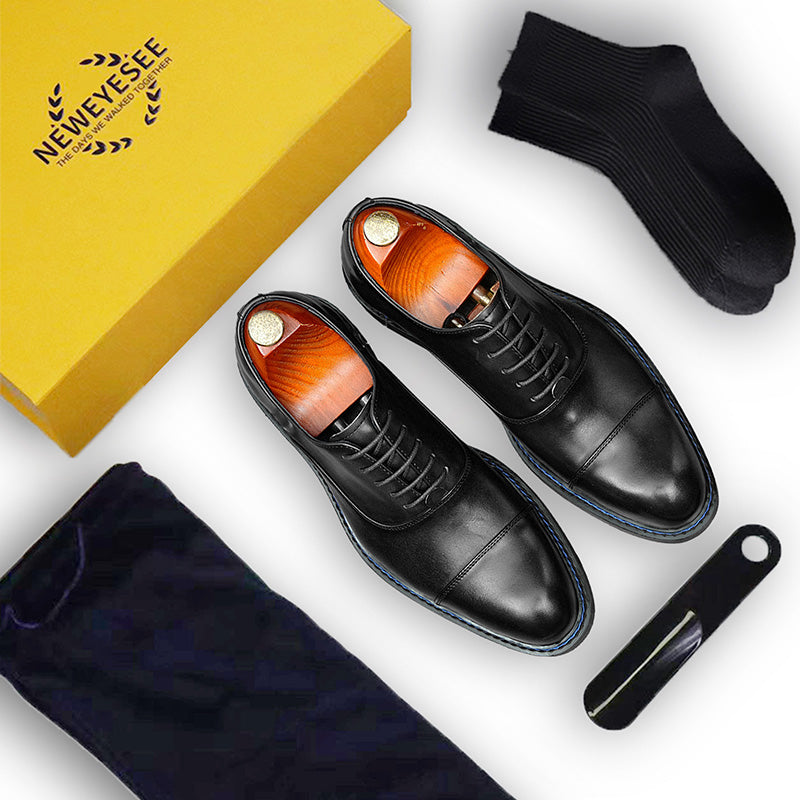 Men's Oxford Shoes: Artisan Stitching & Refined Toe Architecture