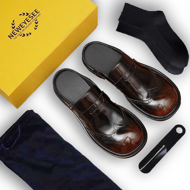 Men's Premium Leather Dress Slipper