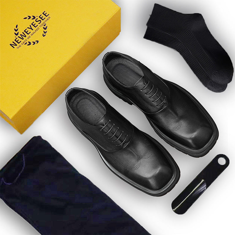 Men's Square-Toe Monk Strap Shoes