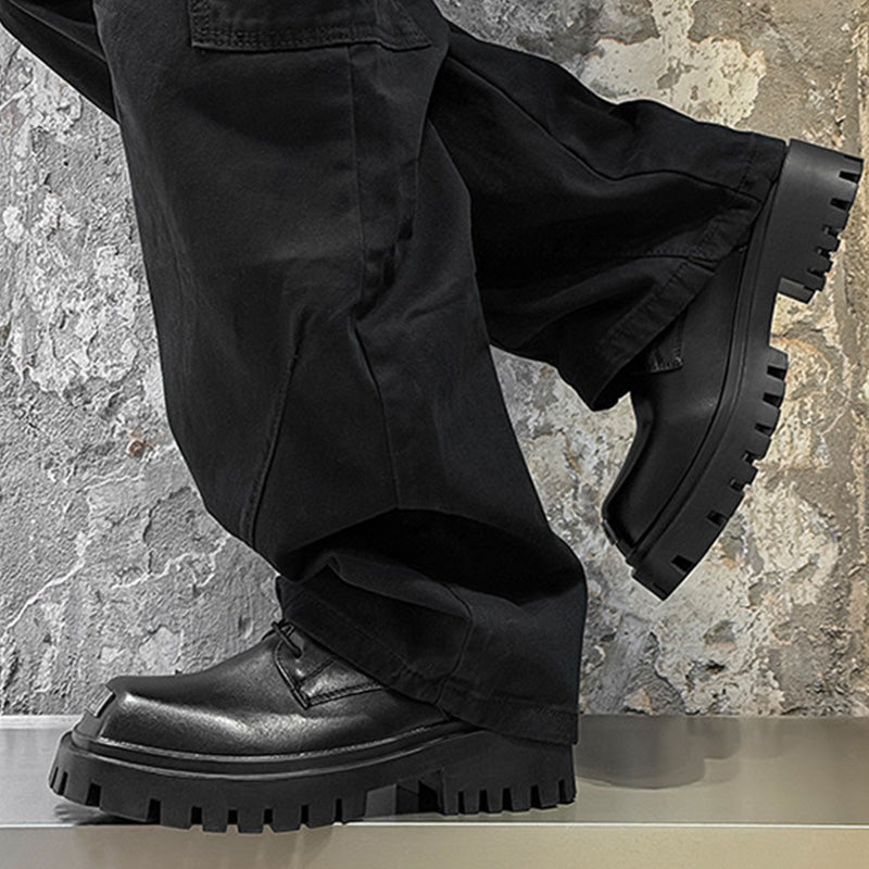 Men's Derby Shoes: Architectural Toe Detail & Elevated Comfort Foundation