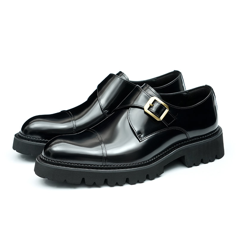 Men's Monk Strap Dress Shoes - Gradient-Toe Elegance & Reinforced Support
