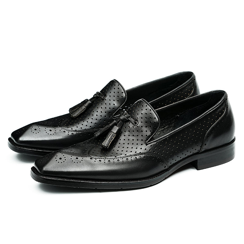 Men's Breathable Tassel Loafers - Effortless Airflow & Timeless Elegance