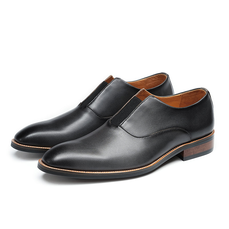 Men's Elastic Gusset Dress Shoes - Refined Structure & Secure Fit