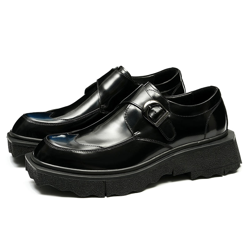 Men's Monk Strap Dress Shoes Thick-Soled