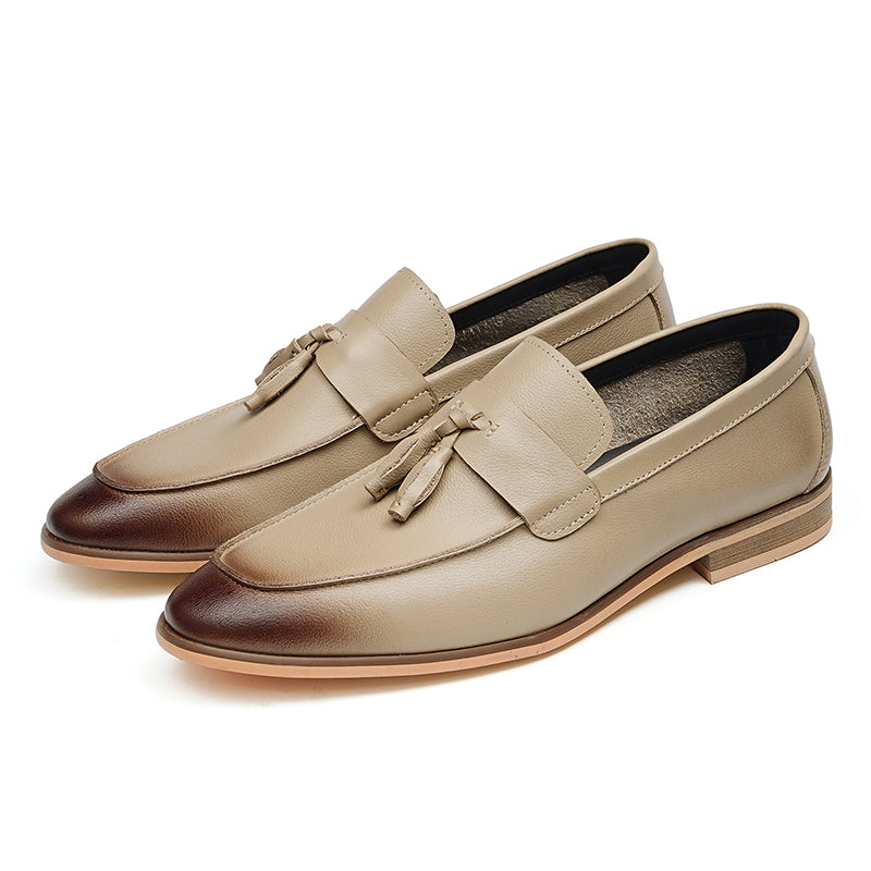Men's Classic Leather Tassels Loafers