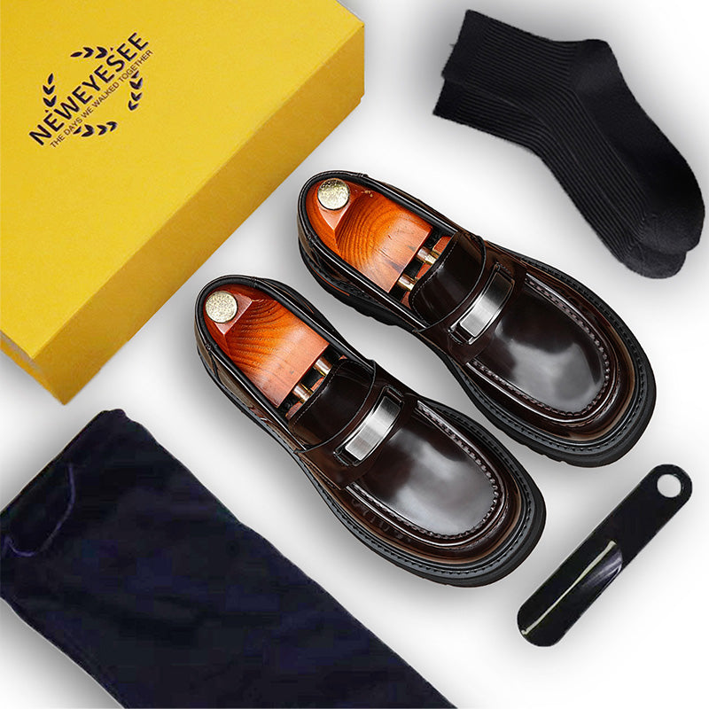 Men's Signature Hardware Loafers: Lustrous Grain & Terrain-Savvy Foundation