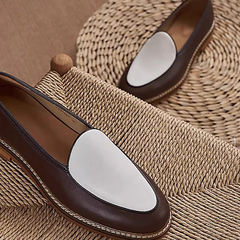 Men's Slip-On Loafers: Artisan Stitching & Layered Sole Architecture