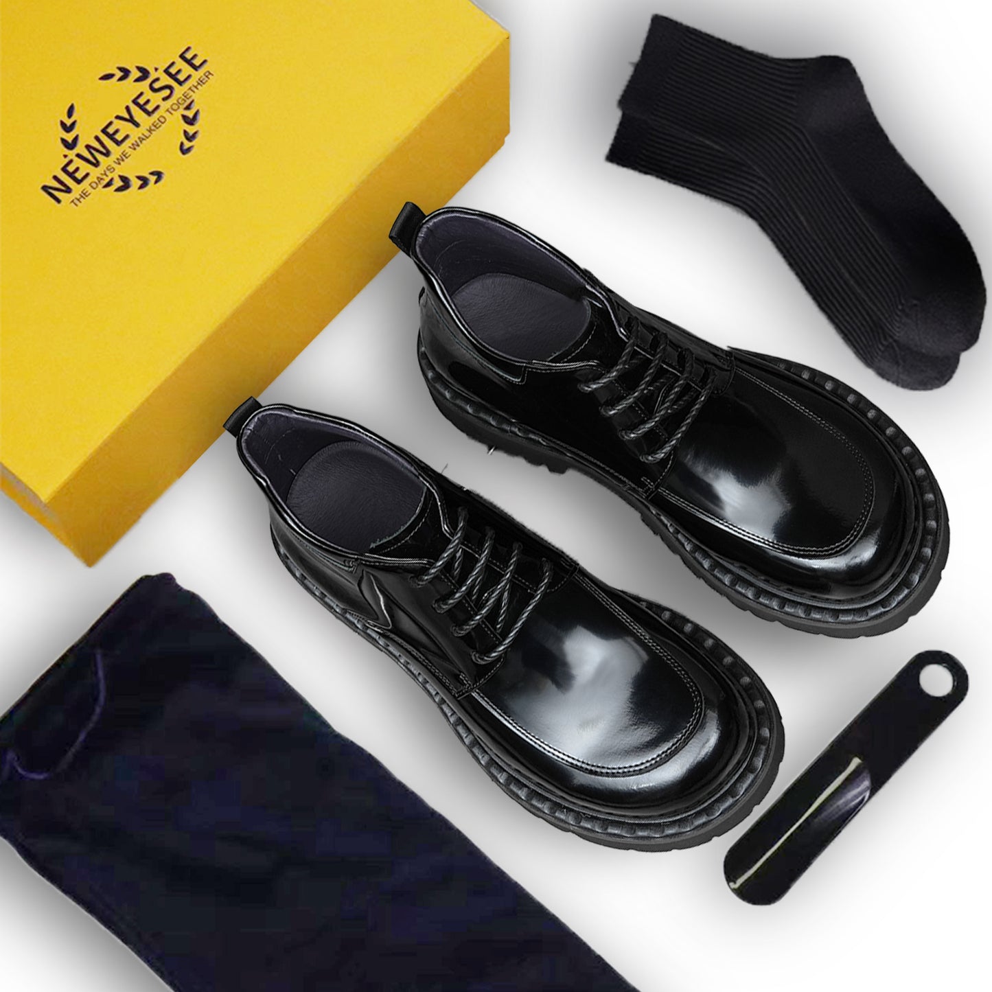 Heritage-Inspired Men's Martin Boots: Classic Lace-Up Design & Robust Sole