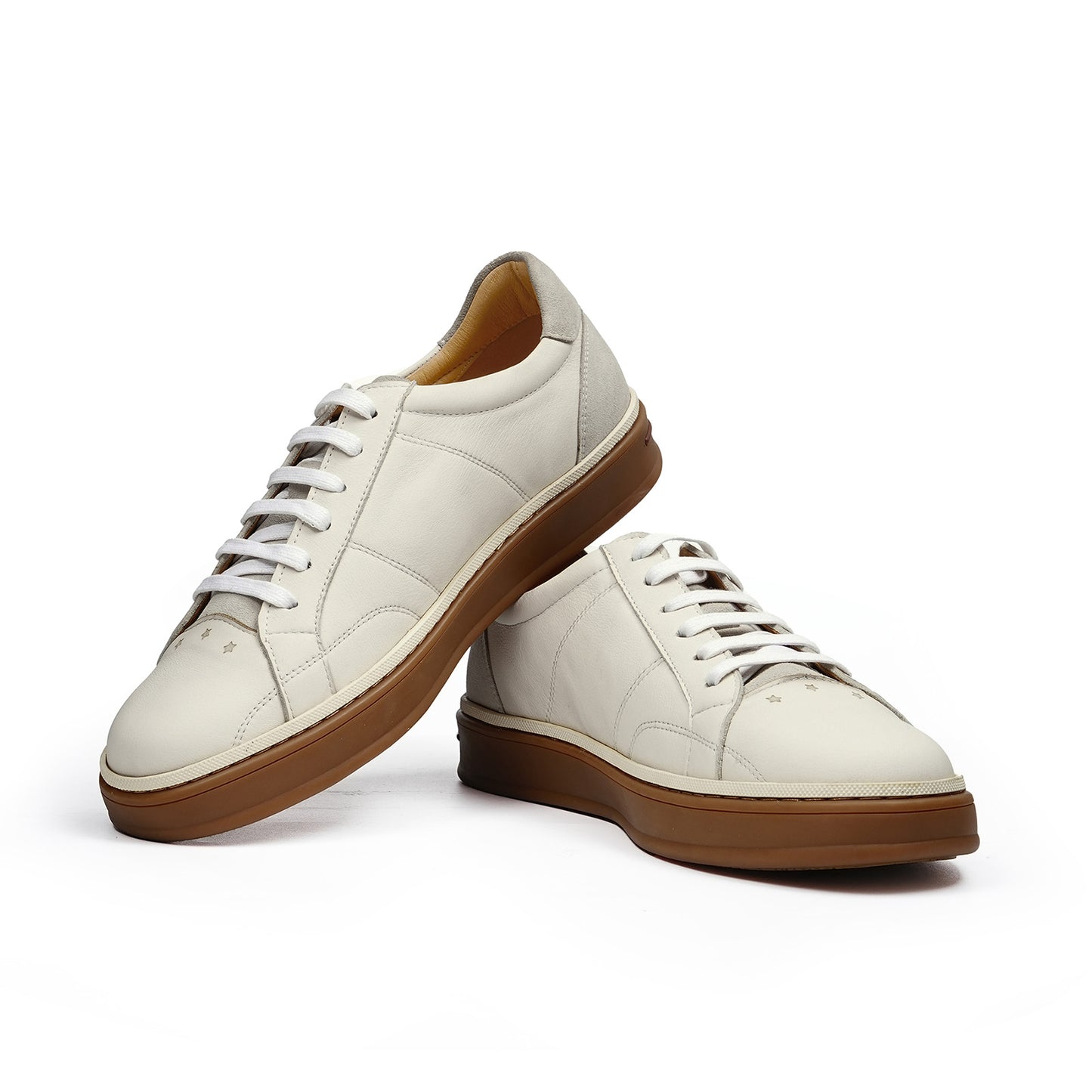 Men's Sneakers | Two-Tone Wash & Perforated Patten Detail