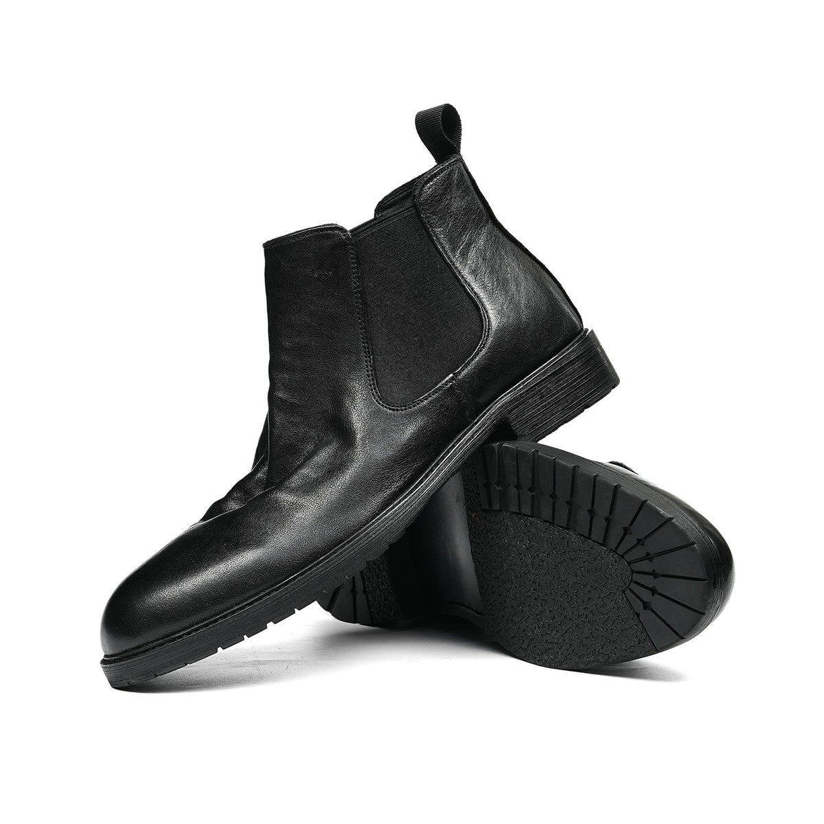 Men's Chelsea Boots Distressed | Elastic Side & Pull Tab