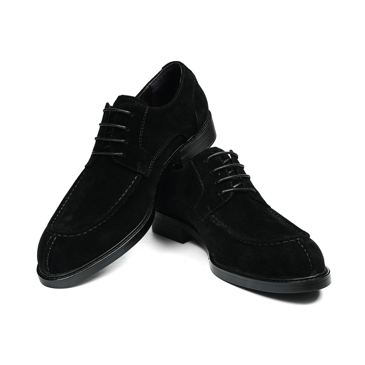 Men's Suede Derby Shoes | Contrast Sole and Classic Lacing