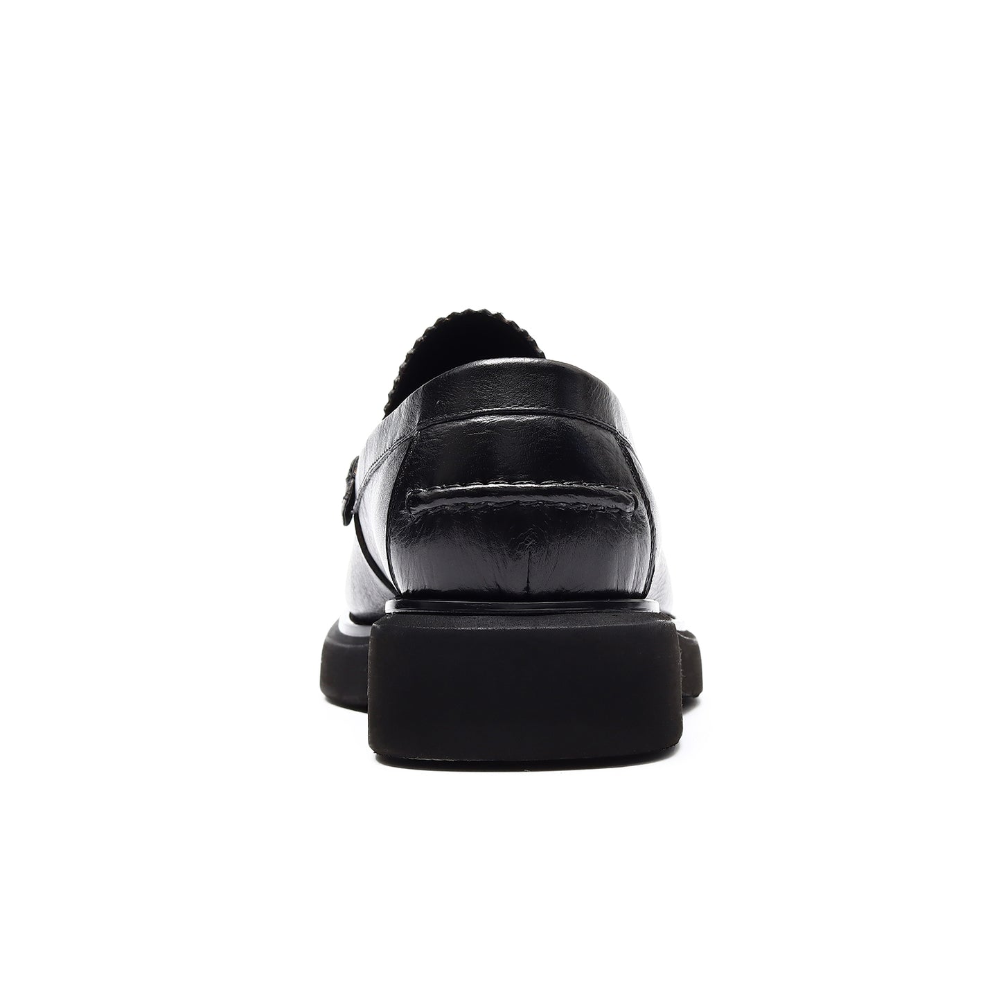 Calf Leather Tassel Loafers Shoes for Men Brushed Leather